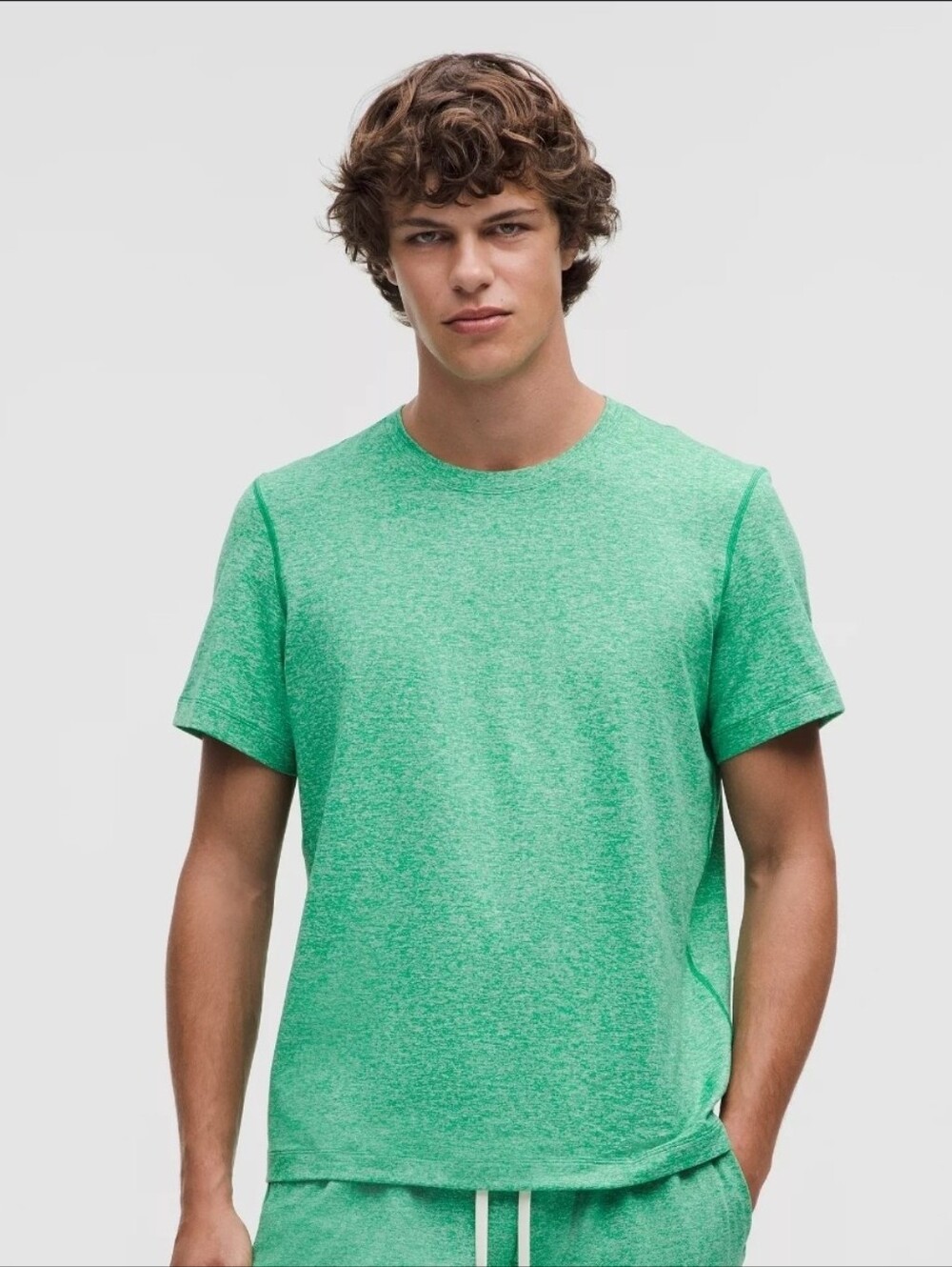Mens Lululemon Green soft jersey short sleeve (No Size Tags) Medium??